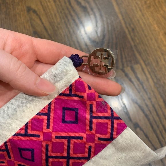 New Tory Burch Dust Bag Pattern with Charm Design 21.5x17cm - Picture 2 of 4